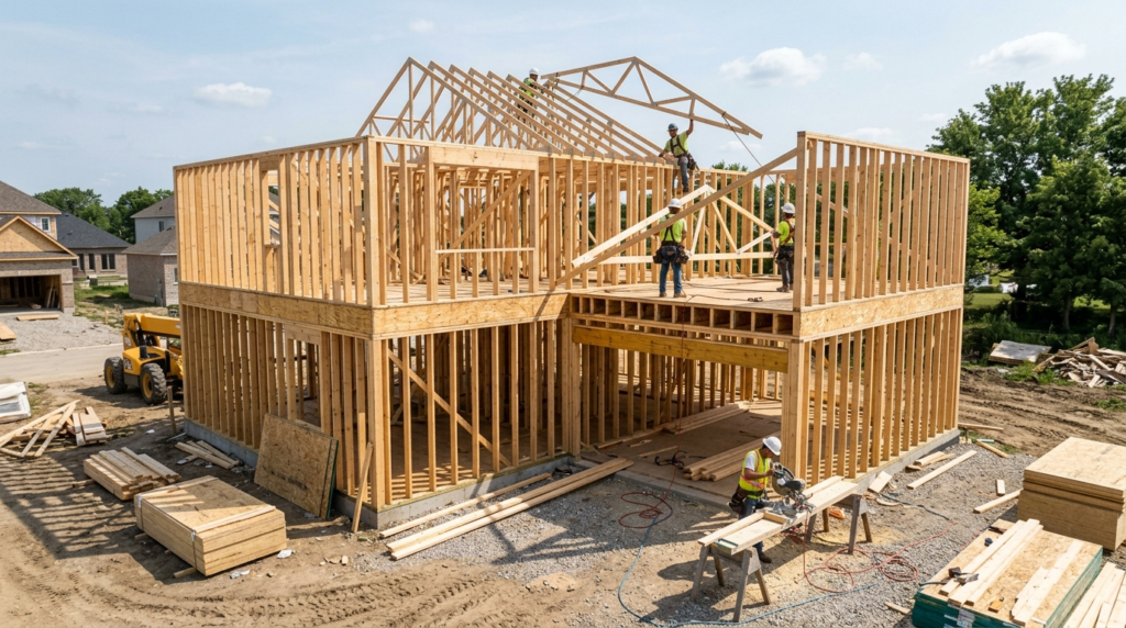 Framing Stage in House Construction Explained (South Florida Guide)