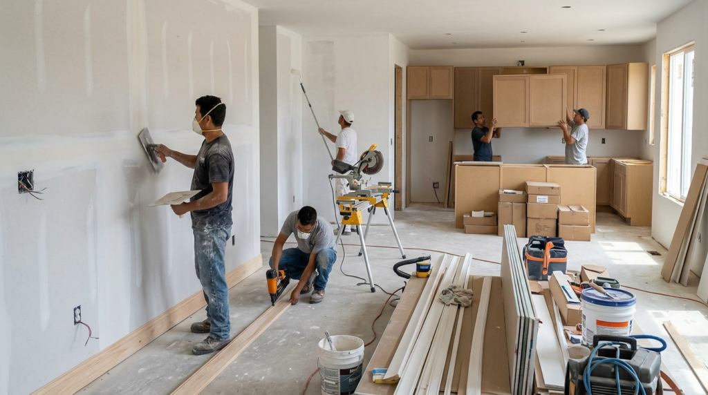 Interior Finishing Process in Home Building