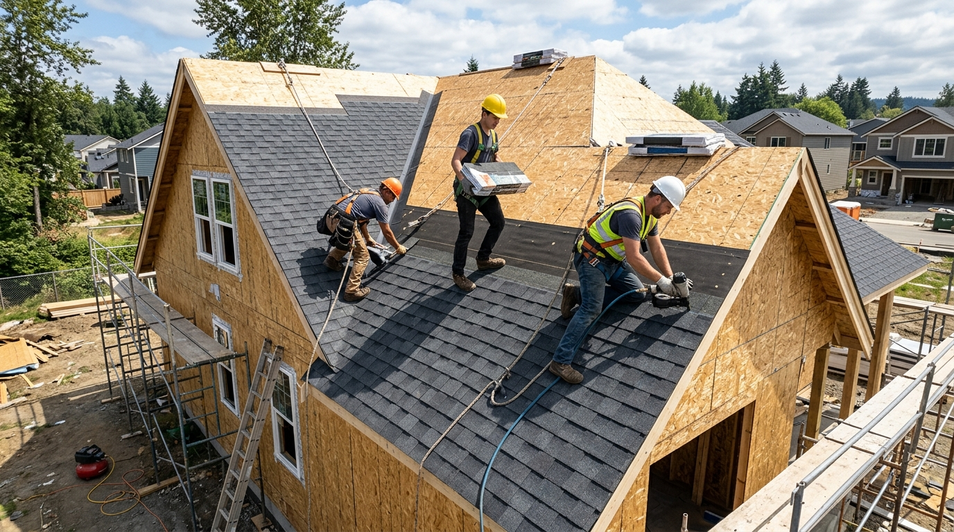 Roofing Process in Home Building