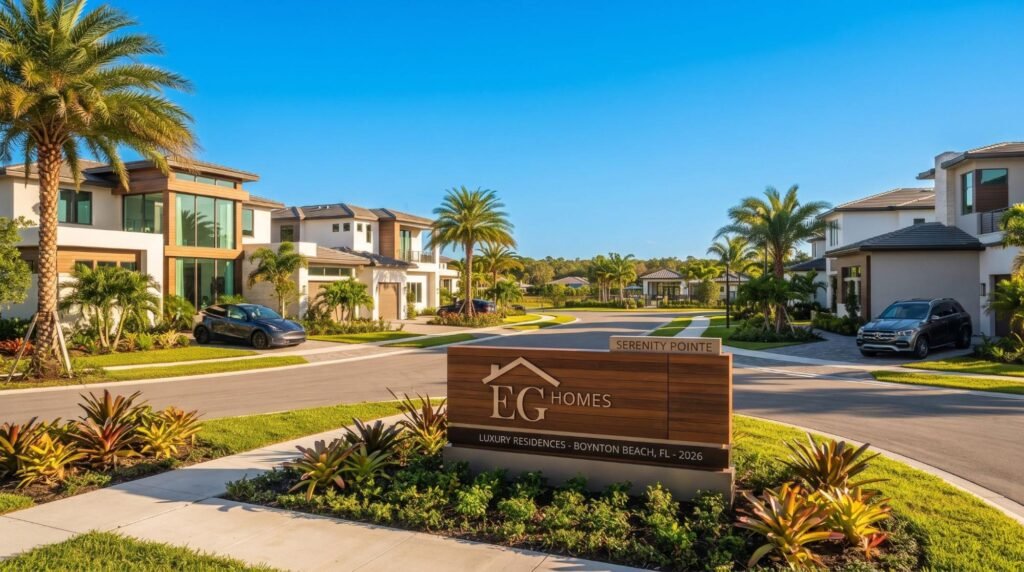 New construction homes in Boynton Beach FL neighborhood under development in 2026