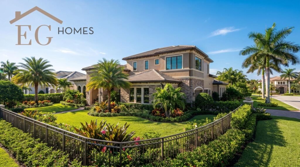 Two-story home addition on a single-story Boca Raton house with preserved backyard and pool